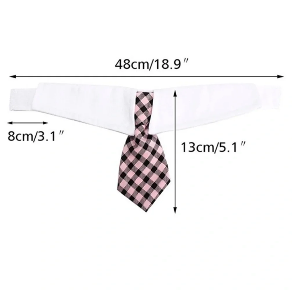 Pet Neckties with White Collar!
